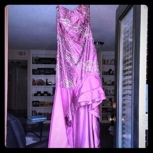 Panopoly Maroon Formal Dress With Sequins Size 0 Prom Banquet